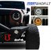Jeep Wrangler priekiniai LED žibintai 2